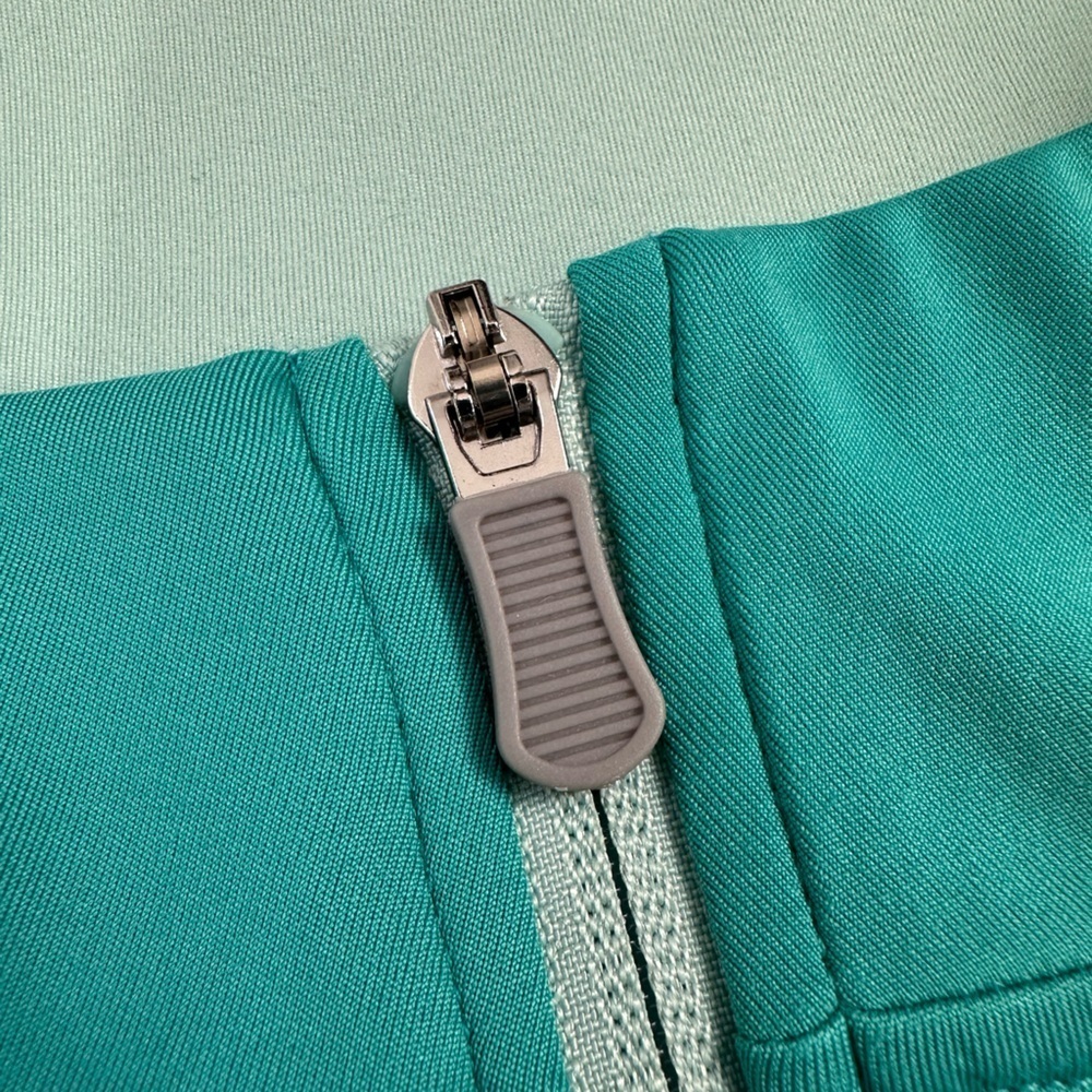 Rorie Whelan Golf Quarter Zip Long Sleeve UPF Pullover Dry Wicking Aqua Teal XXL - Picture 6 of 9